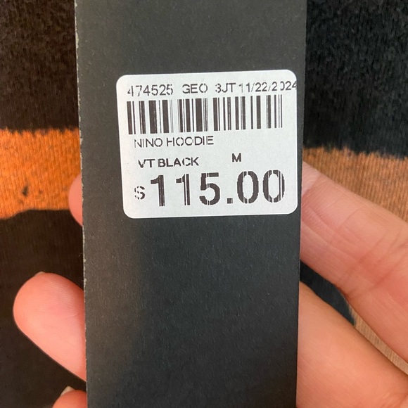 Paper Money Nino Brown Hoodie Wesley Snipes New Jack City Medium NWT - Picture 4 of 10